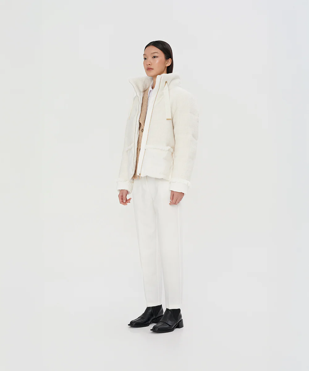 Classic Tweed Down Jacket - DJW 25017 - Image 3