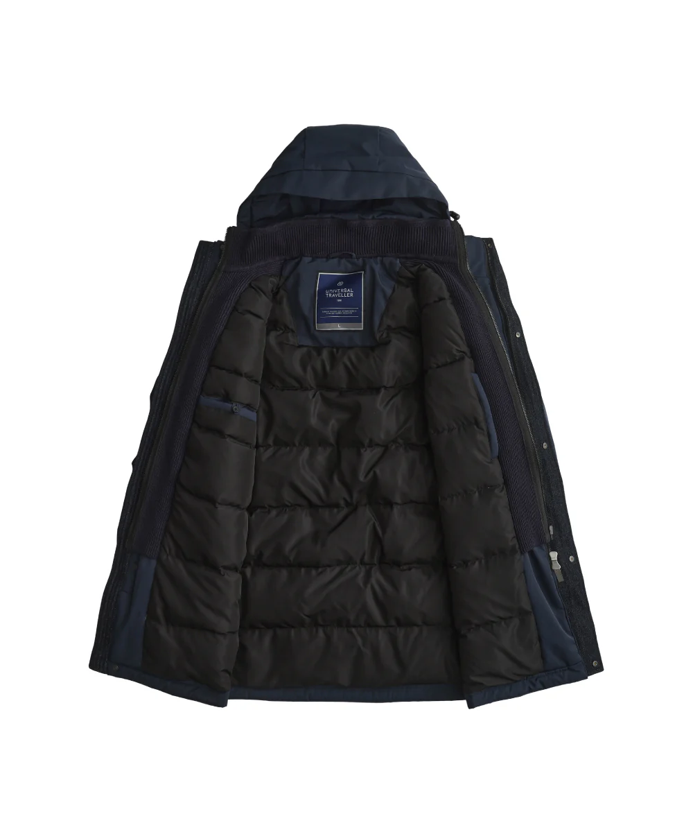 Denim Line Mid-Length Down Jacket - DJ 25008 - Image 9