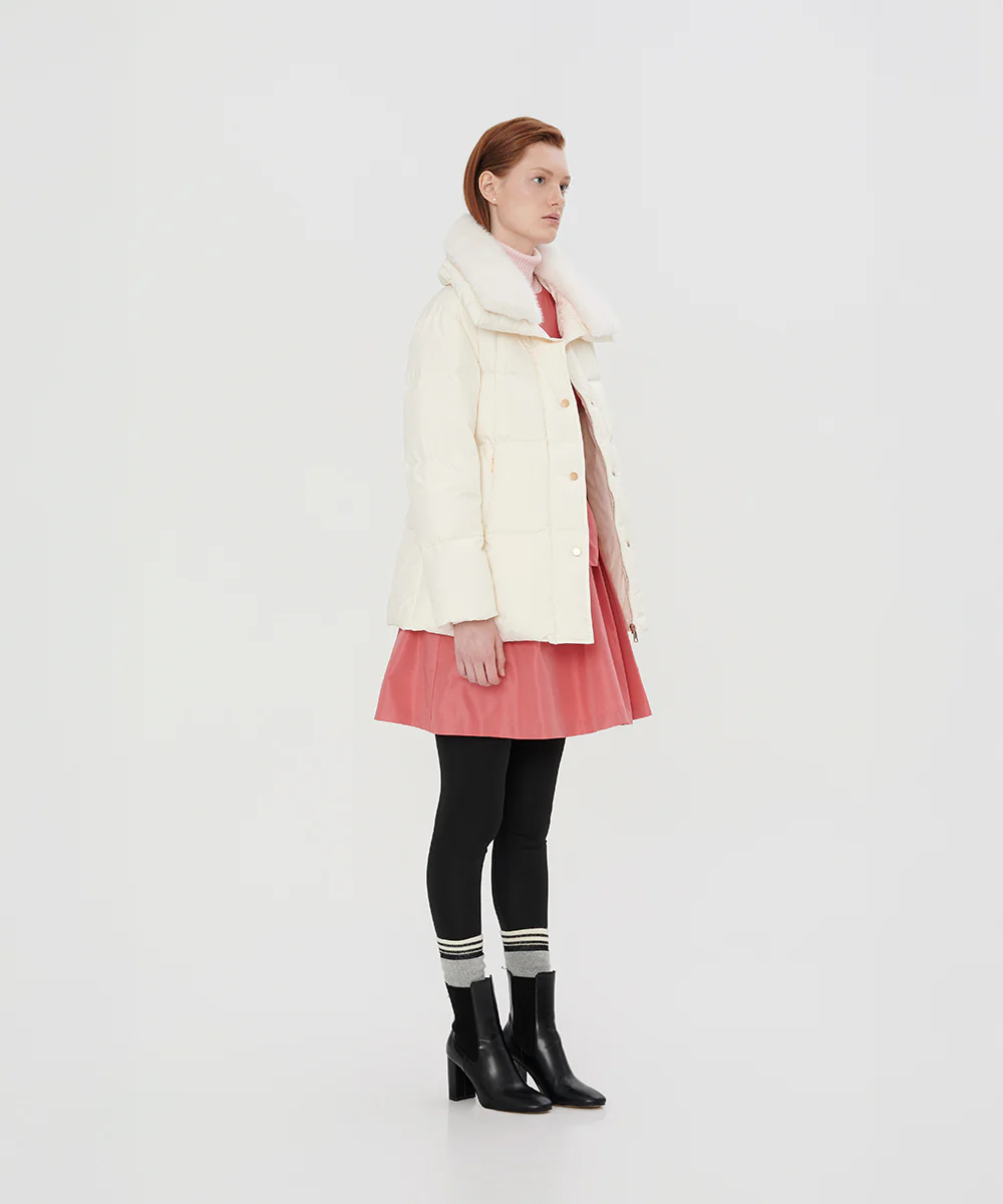 Detachable Fur Collar Down Jacket - DJW 25018 - Image 3