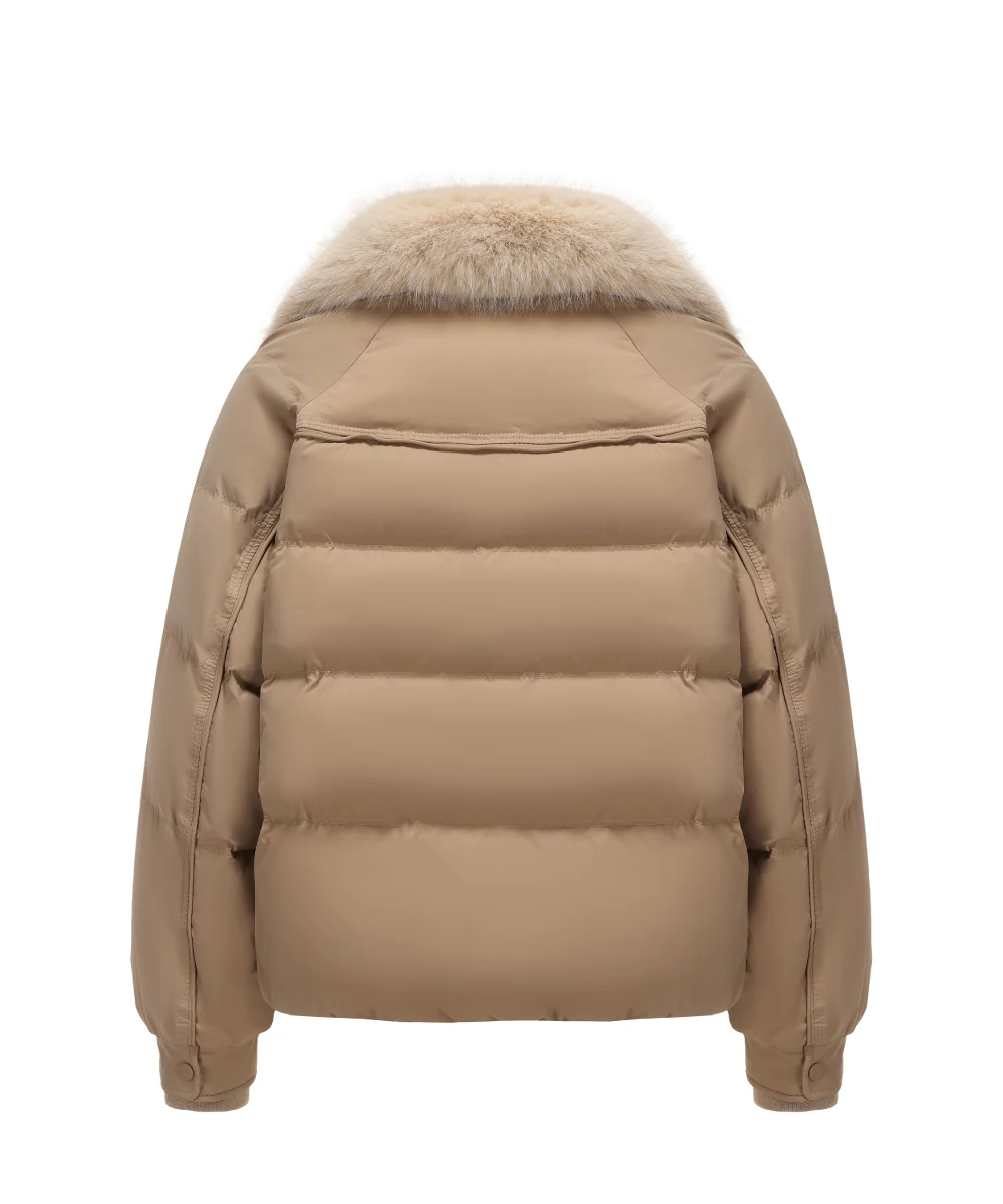 Detachable Fur Collar Puffer Down Jacket - DJW 25016 - Image 7