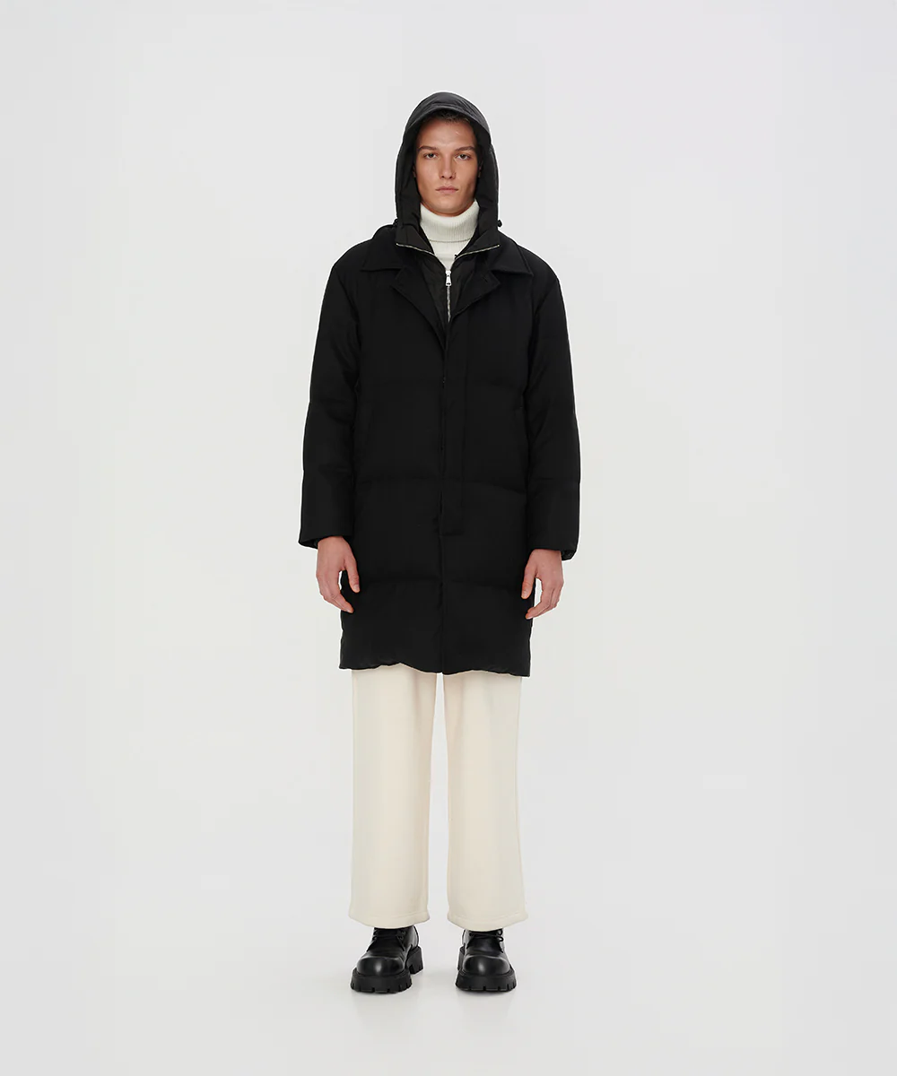 Dual Structure Mid-Length Down Jacket - DJ 25011 - Image 3