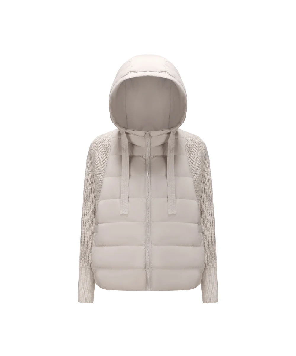 Dual Texture Dolman Sleeve Down Jacket - DJW 25015 - Image 5