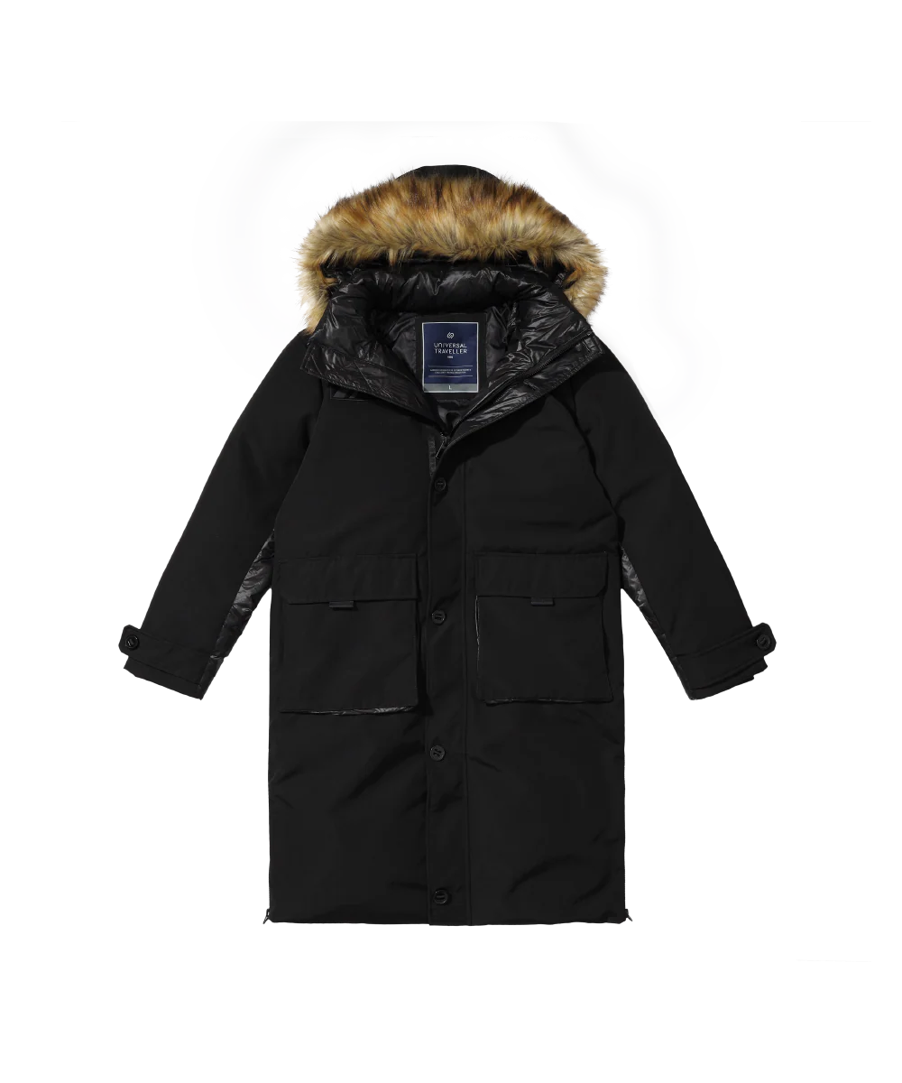 Men's Mixed Fabrication Down Jacket - Image 7