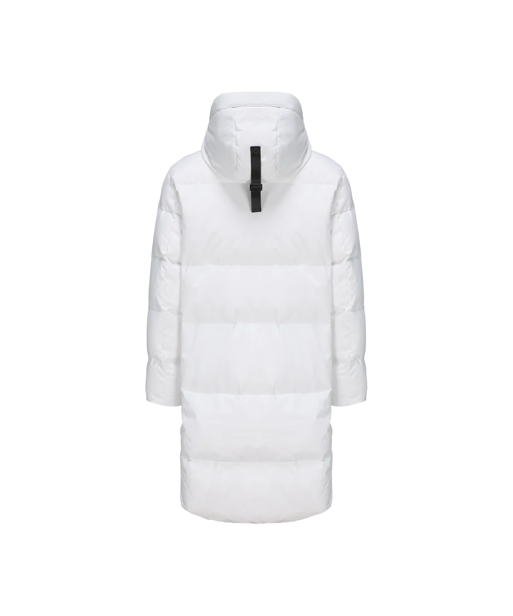 Men's Blanc Full Length Down Jacket - Image 4