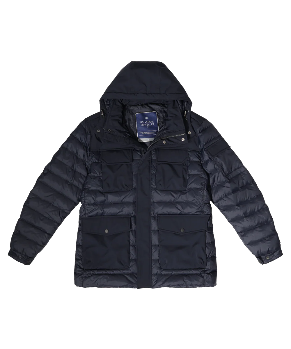 Men's Mixed Fabrication Down Jacket - Image 5