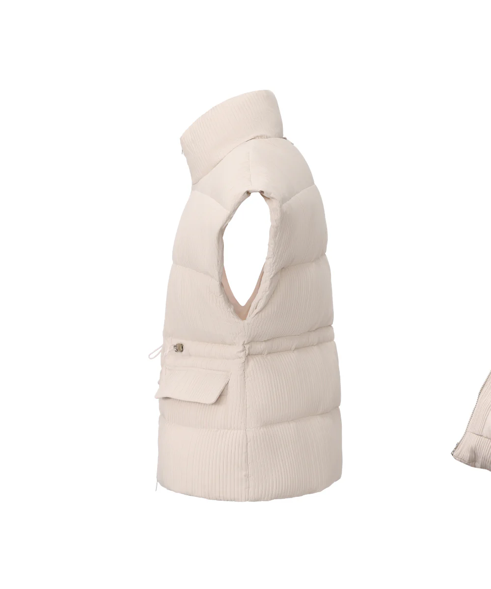 Quilted Pleat Vest - DJW 25013 - Image 7