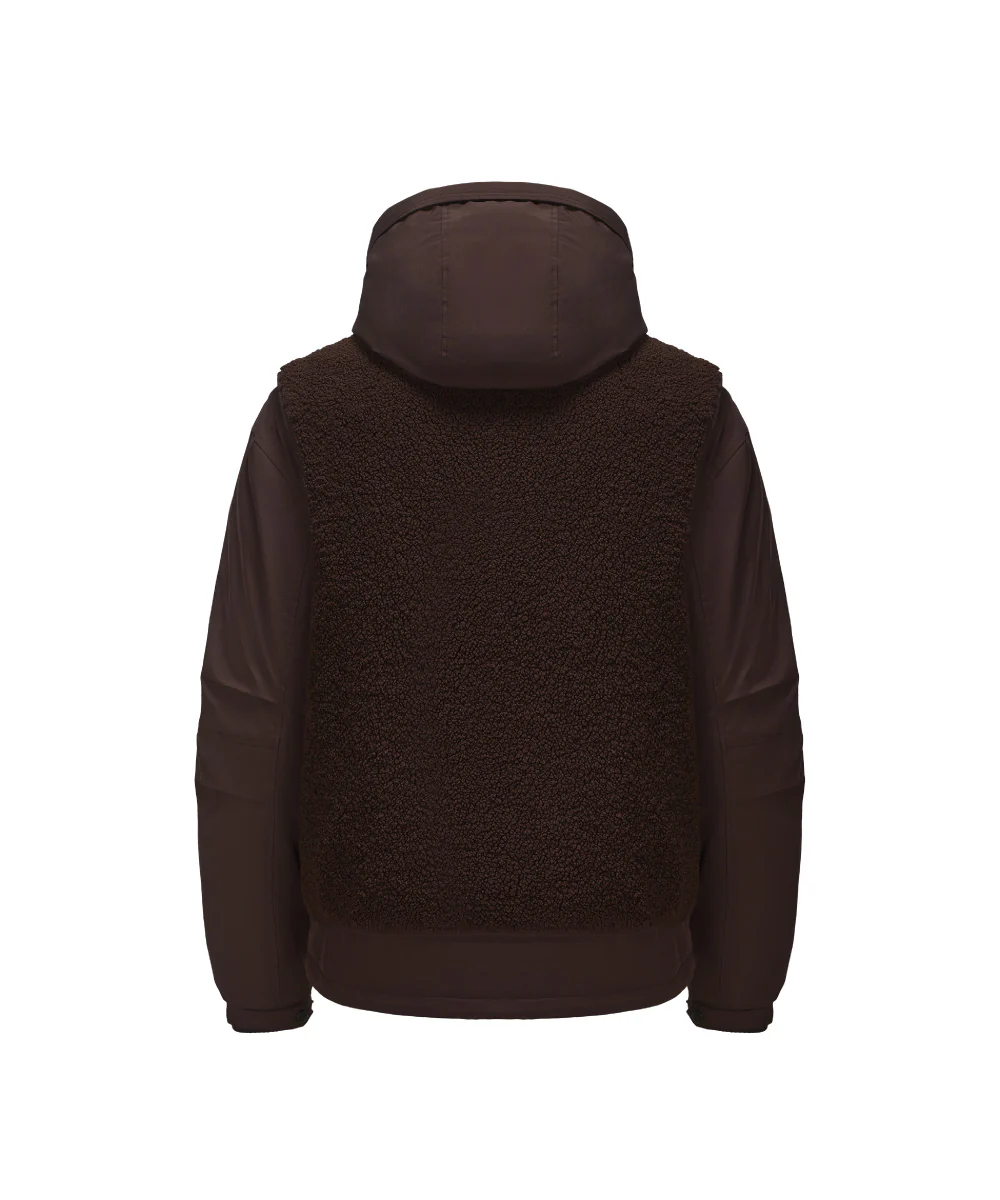 Sherpa Panel Details Down Jacket - DJ 25002 - Image 7